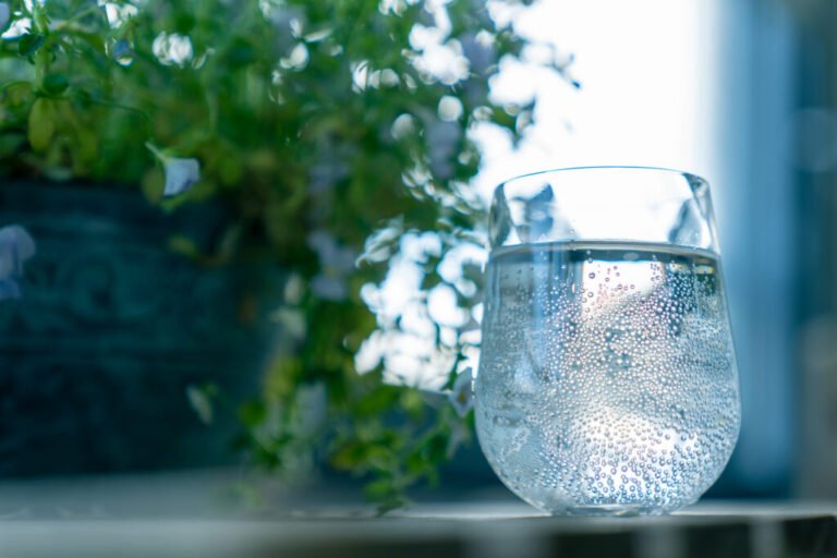 mineral water and sparkling water